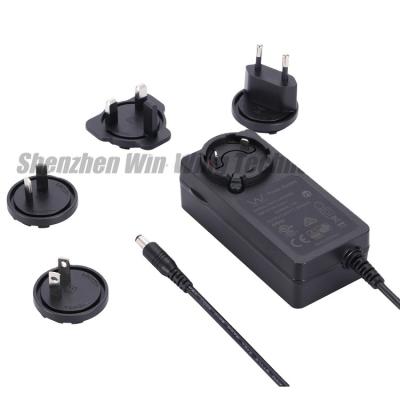 China High Quality PC+ABS Fire Pc+abs 36v 1.2a Power Adapter 48w Detachable Plug Adapter for sale