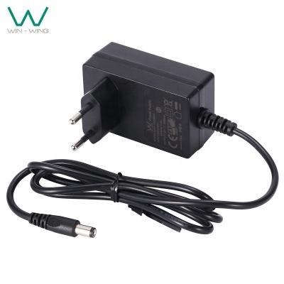 China EU PC and ABS Wall Adapter 5V 3A 9V 2A 12V 1.5A 18V 1A 24V 0.75A DC to AC Power Adapter for sale