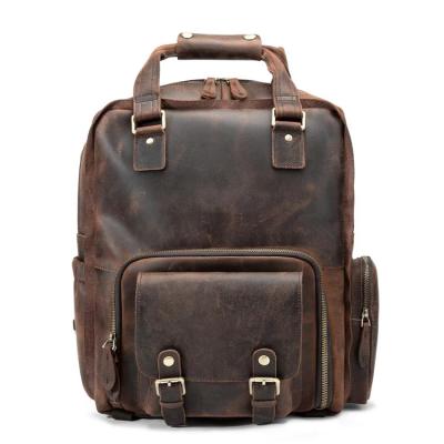 China Lowest price rustic grain day backpack modern design full leather 17 other digital gear and camera bags for sale