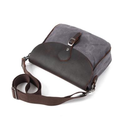 China Fashion Daily Small Square Office Eco Cotton Canvas Casual Cross - Body Bag For Men for sale