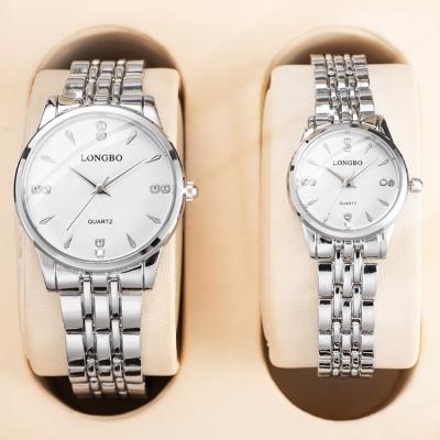 China LONGBO day/date watches quartz made in china watch gold for couple showcase brand your own watch for sale