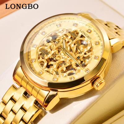 China LONGBO Water Resistant Automatic Movement Stainless Steel Casual Mechanical Watches For Men Luxury Custom Watch Mens Wristwatches for sale