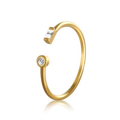 China AD cute. Jewelry 2020 S925 18K Gold Silver Plated Zircons Ring Handmade Souvenirs Cute Style Fashion Jewelry For Spring for sale