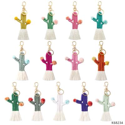 China Bohemian AD. Jewelry Rainbow Christmas Key Chain Handmade Decorative Keychain Bag Charm Boho Style Set Custom Made for sale