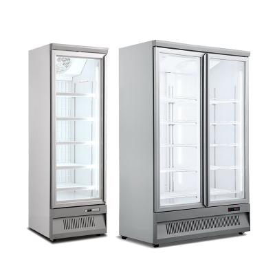 China New Style Single-Temperature Beverage Display Fridge Glass Door Refrigerators Stand Upright For Supermarket for sale