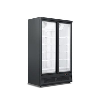 China OEM Single-temperature Deli Glass Showcase Display Large Area Upright Beverage Display Refrigerator for sale