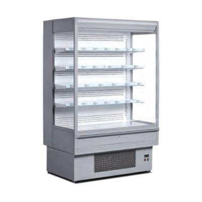 China Vertical Single-temperature diary and food multideck supermarket display showcase for sale