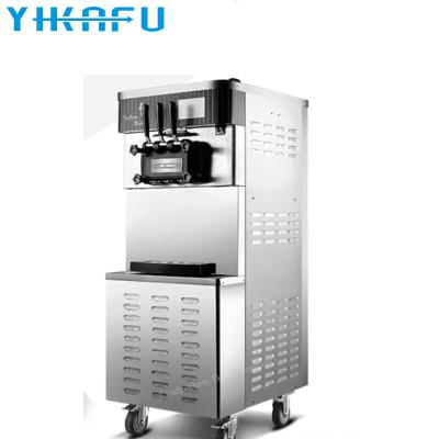 China Factory Snack Full + Stainless Steel Soft Ice Cream Machine Lower Noise Machinery Price for sale