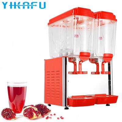 China Stirring Type Cold & 2018 New Products Hot Commercial Drinks Double Tank Fruit Juice Dispenser For Sale for sale