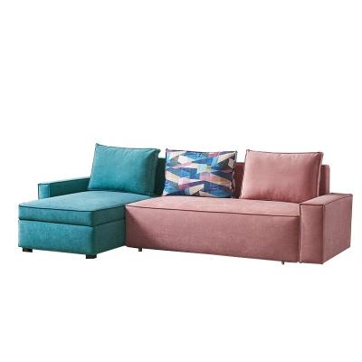 China Factory Wholesale Fabric Sofa Cum Bed Living Room Foldable Folding Sofa Set Furniture Convertible Bed Sofa With Storage for sale