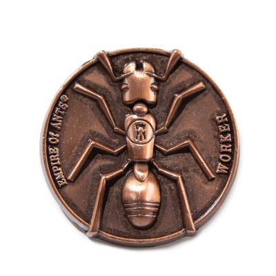 China Ant Lovers Decorative Professional Supplier Solider Ant Badges for sale