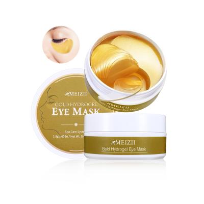 China AIMEIZII 24k Gold Anti-wrinkle Eye Mask Hydrogel Eyemask Under Eye Patch Dark Circles Remover Cover Dry Para Ojos Eyepads for sale