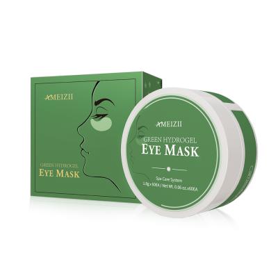 China Custom Anti-Wrinkle AMEIZII Logo Gel Eye Mask Dark Circles Remover Moisturizing Eye Care Patch Dry Para Ojos Seaweed Under Eye Masks for sale