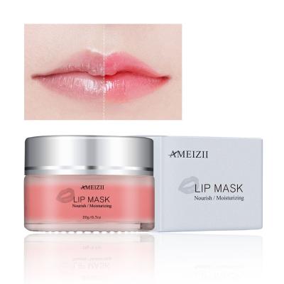 China Wholesale Moisturizer Lip Balsamo De Labios Sleeping Mask Pink Lip Scrub Exfoliate Hydration Moisturizing Lipmask Repair Lip Balm Dry Tin for sale