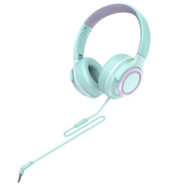 China Comfortable 85db Stereo Sound Arround OEM Factory Wired Kids Headphones For Kids Online Learning for sale