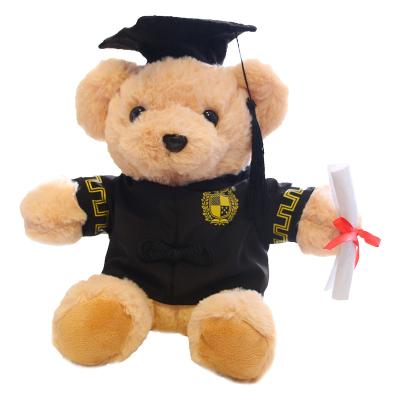 China Custom Stuffed Plush Toy Graduation Plush Teddy Bear Graduation Gift for sale