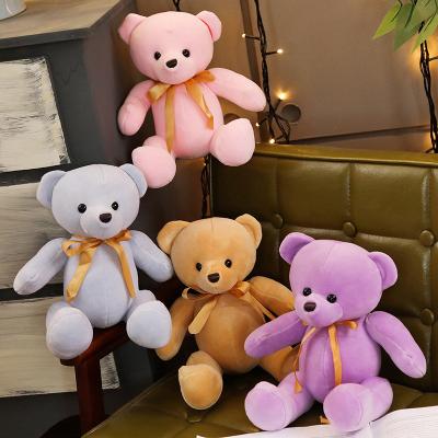 China Colorful Bear Stuffed Animals Super Soft Plush 30CM Teddy Bear PP Cotton Customize Baby Teddy for sale