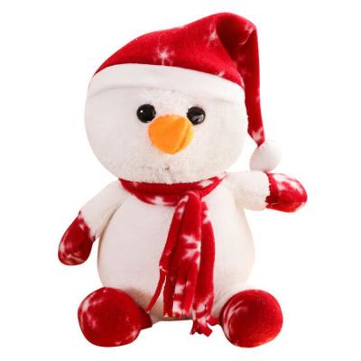 China Cute Plush Stuffed Kids Toys Christmas Snowman Reindeer Christmas Snowman Stuffed Toy for sale