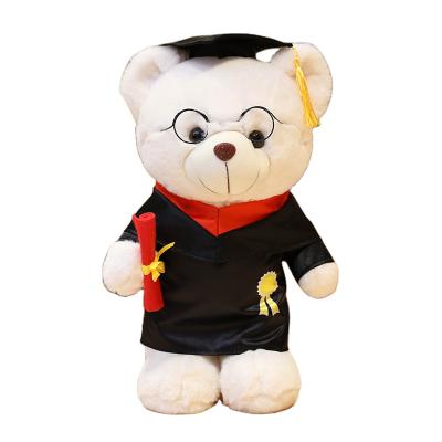 China 40CM Custom Plush Stuffed Plush Graduation Toys Teddy Bear Graduation Stuffed Toy With Hat for sale