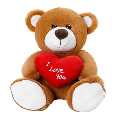 China Wholesale custom stuffed plushie teddy bear plush toy stuffed plush valentine's day teddy bears i love you for gift for sale