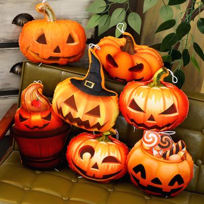 China Plush Toy Funny Pumpkin Pillow Plush Halloween Witch Pumpkins Stuffed Toys For Baby Toys for sale