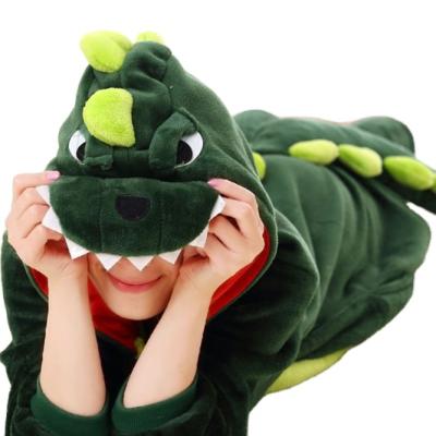 China Promotional Customized Plush Toy Dinosaur Cartoon Animal Jumpsuit For Adult And Kids for sale