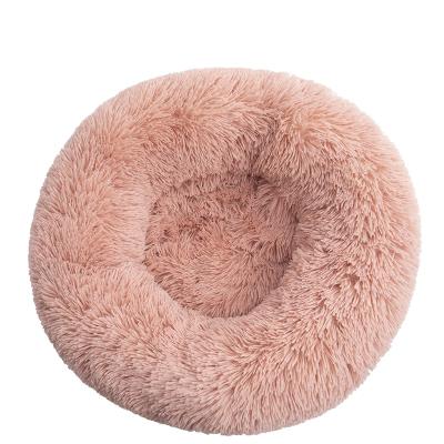 China Breathable Luxury Faux Fur Pet Bed Different Sizes Around Dog Cat Pet Donut Bed Pet Beds for sale