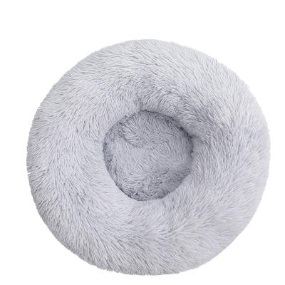 China Breathable Pet Beds And Pet Plush Bed Accessories Donut Comfortable Luxury Pet Bed for sale