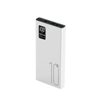 China Exterior portátil 10000mah PowerBank LED Display PD QC3.0 22.5W Carga rápida Bancos de energía delgados 10000mAh Cargador USB-C para iphone 15 en venta