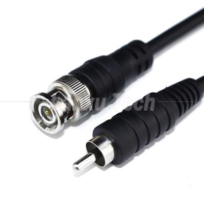 China BNC Male to RCA Male AV Extension Cable for CCTV Camera for sale