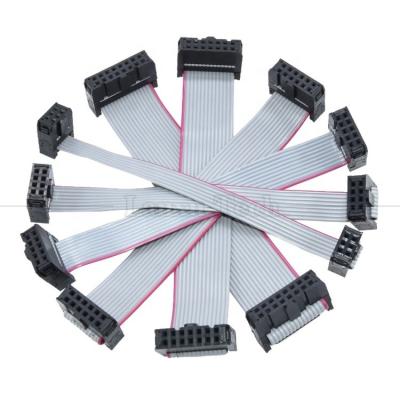 Cina 6 8 10 12 14 16 18 20 24 26 30 32 34 40 50 60 64 PIN 1,27 mm Pitch IDC 2,54 mm 2,0 mm Connector Grey Flat Ribbon Wire Cable in vendita