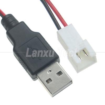 China USB Type A Male to JST XH 2.54 Pitch 2 Pin Female Socket Cable for sale