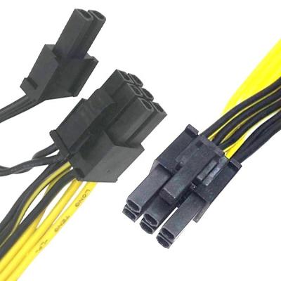 China PCIE 6 Pin to 8 Pin GPU  ATX Video Graphics Card PCIE PCI Express Power Cable for sale