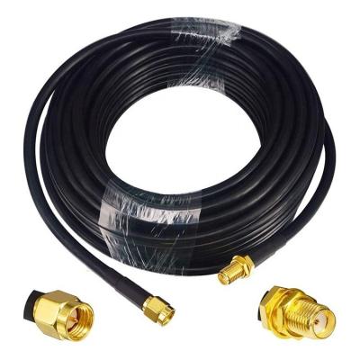 China Male to Female RG174 RG178 RG316 RG58 Assembly RF Jumper Antenna Coaxial Cable for sale