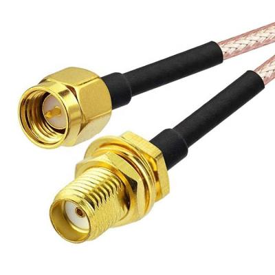 China RG316 Coaxial RF SMA Male to SMA Female Jumper Connector Antenna Extender Extension Cable for Wifi Ham Radio GPS for sale