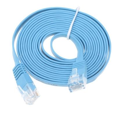 China UTP STP Industrial Cat5 Cat5e Cat6 Cat7 Cat8 Flat RJ45 Patch Cord Network Lan Ethernet Extension Cable for sale