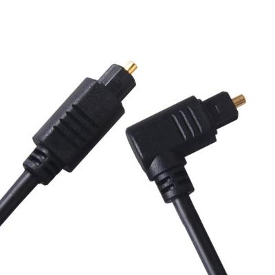 China High Quality 90 Degree Angle 24K Gold SPDIF Digital Optical Audio Toslink Cable for  PS4 TV for sale