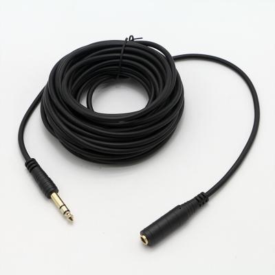 Cina OEM 3M Oro 6.35mm Jack 1/4 pollice TRS Maschio a 1/4 pollice TRS Femminile Audio Patch Jack Stereo Cable in vendita