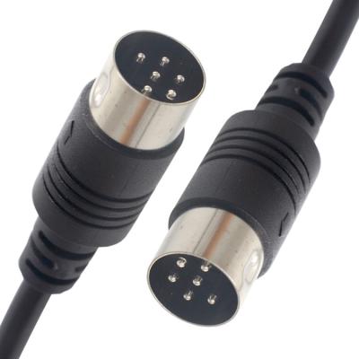 China Custom Radio Midi Male To Male 6 Pin Din To 6 Pin Din S Video Extension Cable For Roland for sale