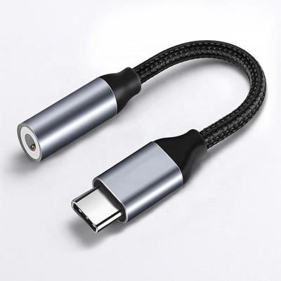 China High Compatible DAC Braided Headphone USB Type C to 3.5mm Audio Adapter for Pixel Google for sale