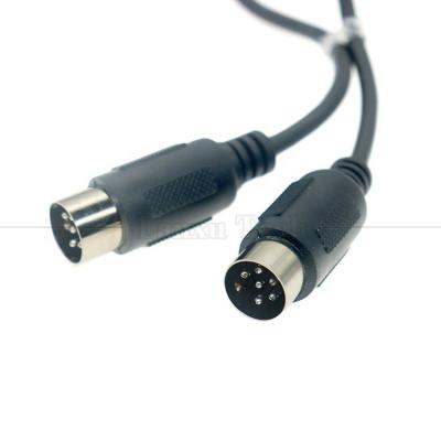 China 0.2m 1m 2m 3m Shield Hombre a Hombre MIDI 6 Pin Din Cable de Extensión para Micrófono de teclado Guitarra en venta