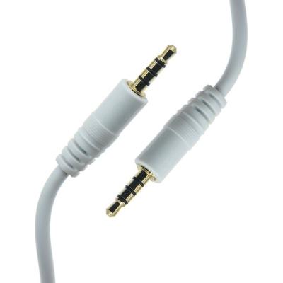 China 3.5mm Male to Male Stereo Aux Mono Jack 4 Poles TRRS  Microphone Audio Cable for sale