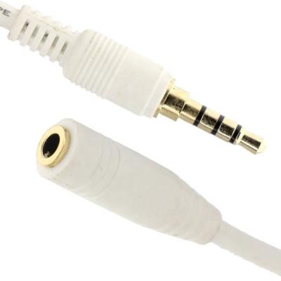 China 1m 2m 3m  3.5mm 4 Poles TRRS Male Jack To 3.5mm TRRS Female Stereo Aux Audio Extension Cable for sale