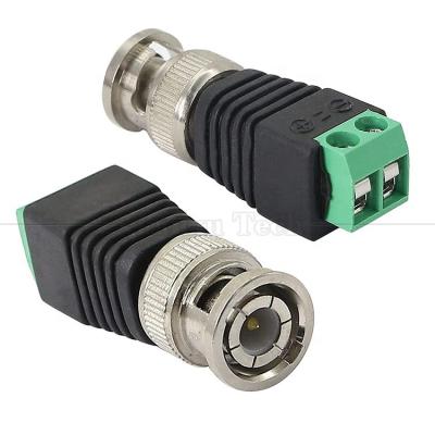 China Solderless Screw Terminal Male Female BNC Connector Power Adapter for Cctv Camera Monitor Video Recorder for sale