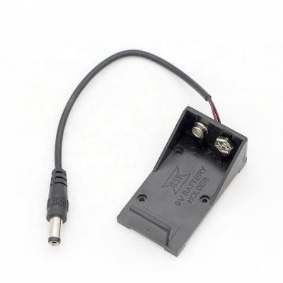 China 15cm Cell Case Box  9V Battery Holder with DC Power Jack 2.1x5.5mm for sale