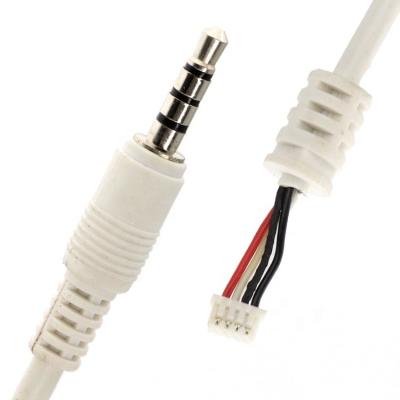 Κίνα Προσαρμοσμένο λευκό 3.5mm TRRS Audio DC Jack σε JST 2.0mm 2.54mm Pitch Connector Assembly Cable προς πώληση