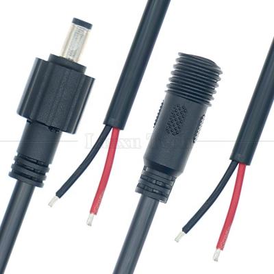 China Waterproof IP68 IP67 Male to Female 5.5X2.1mm  5.5x2.5mm 3.5x1.35mm Jack DC  Power Extension Cable for sale