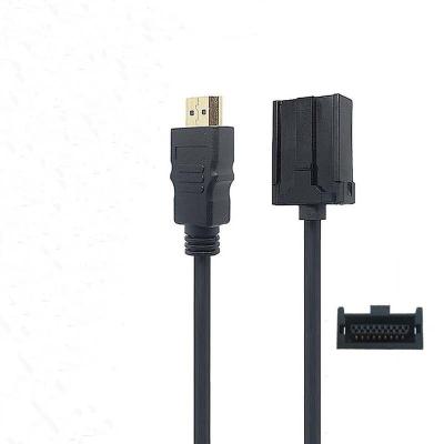 China HD-MI Male To HD-MI E TYPE Female Waterproof Extension Cable With Flush Mount Panel For Car Truck Boat Motorcycle Computer for sale