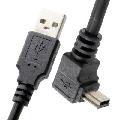 China OEM derecha izquierda arriba abajo ángulo de 90 grados MINI cable USB para PS3 controlador MP3 cámara en venta