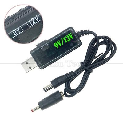 中国 1m Drok 5V USB to Boost 9V 12V ス텝アップ マルチ出力 DCコンバーターケーブル ルータモデム 販売のため